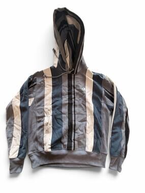 Champion Reverse Weave Vertical Stripe Hoodie MEDIUM